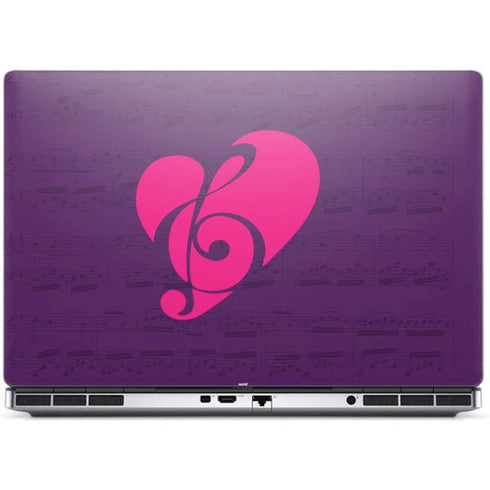 Purple Musical Notes Dell Precision Skin