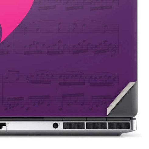 Purple Musical Notes Dell Precision Skin