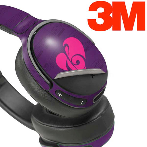 Purple Musical Notes Skullcandy Venue Skin