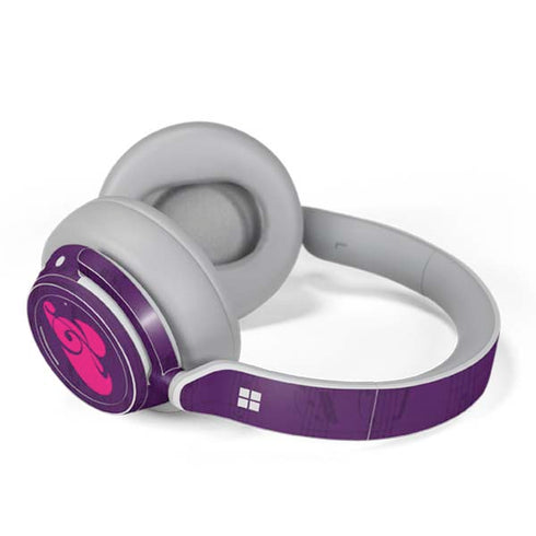 Purple Musical Notes Surface Headphones Skin