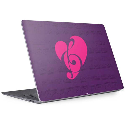 Purple Musical Notes Surface Laptop 2 Skin