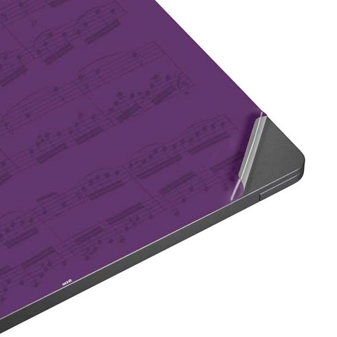 Purple Musical Notes Surface Laptop 7 15in Skin