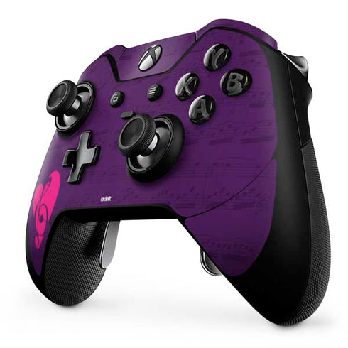Purple Musical Notes Xbox One Elite Controller Skin