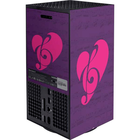 Purple Musical Notes Xbox Series X Bundle Skin