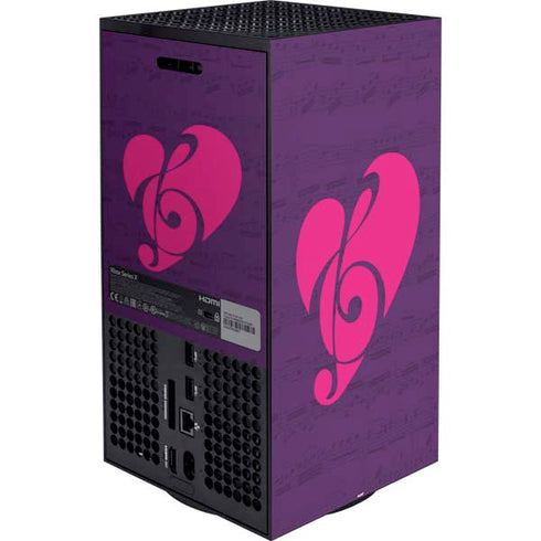 Purple Musical Notes XBox Series X Digital Edition Bundle Skin