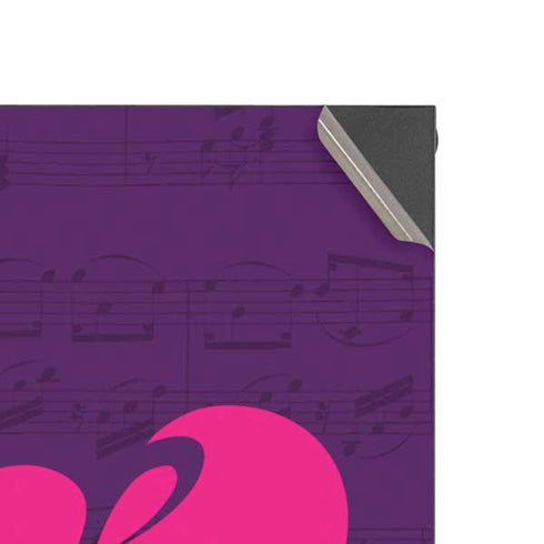 Purple Musical Notes XBox Series X Digital Edition Console Skin
