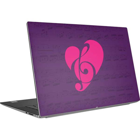 Purple Musical Notes Dell XPS Skin