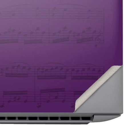 Purple Musical Notes HP ZBook Fury 16 G10 Skin