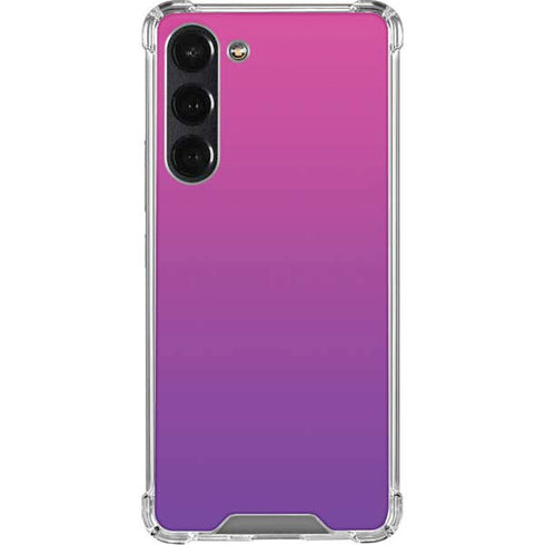 Purple Ombre Galaxy S24 FE Clear Case