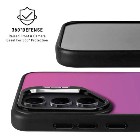 Purple Ombre Galaxy S25 Kickstand Case