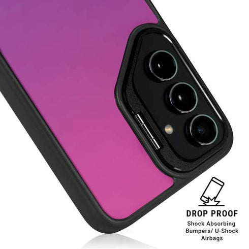 Purple Ombre Galaxy S25 Kickstand Case