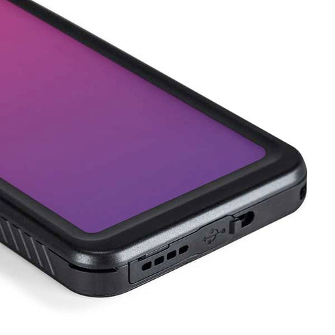 Purple Ombre Galaxy S24 Plus Waterproof Case