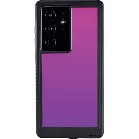 Purple Ombre Galaxy S24 Ultra Waterproof Case