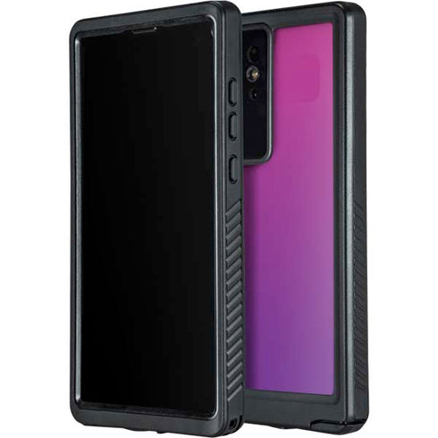 Purple Ombre Galaxy S24 Ultra Waterproof Case