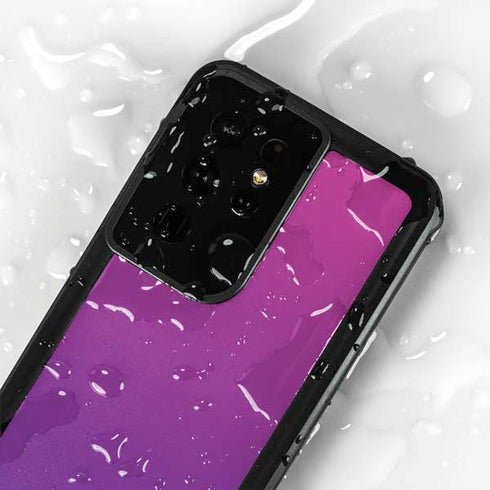 Purple Ombre Galaxy S24 Ultra Waterproof Case
