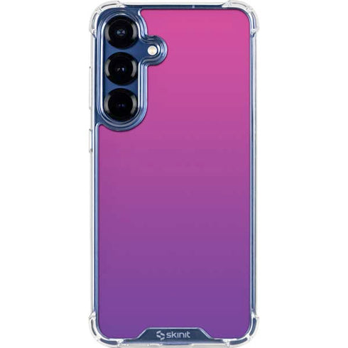 Purple Ombre Galaxy S25 Clear Case