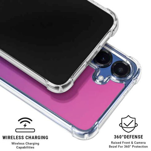 Purple Ombre Galaxy S25 Plus Clear Case