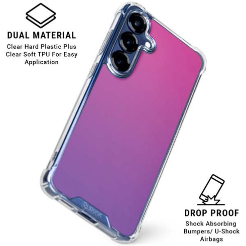 Purple Ombre Galaxy S25 Plus Clear Case