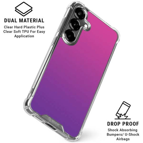 Purple Ombre Galaxy S26 Plus Clear Case