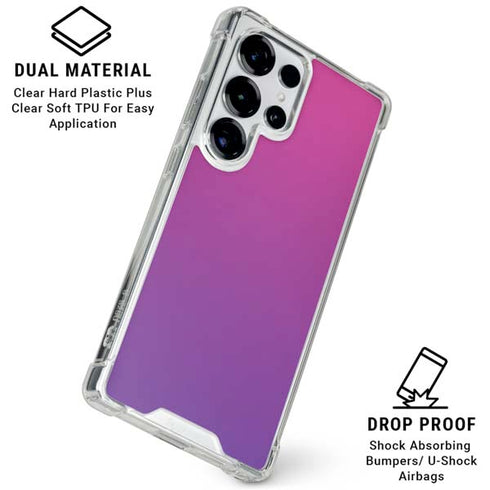 Purple Ombre Galaxy S26 Ultra Clear Case