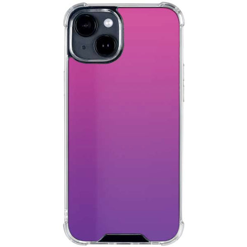 Purple Ombre iPhone 15 Clear Case