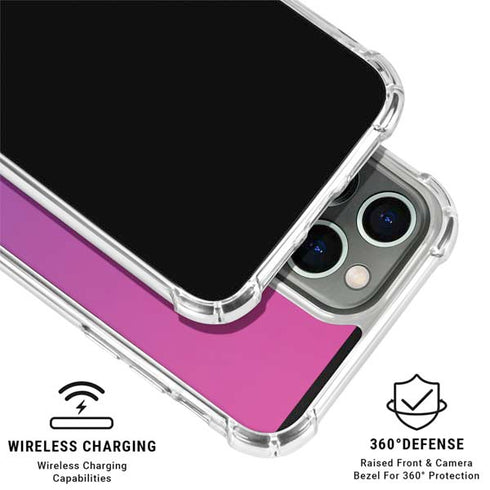 Purple Ombre iPhone 16 Pro Clear Case