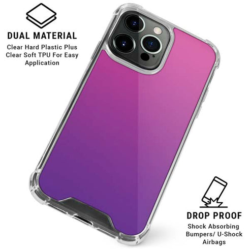 Purple Ombre iPhone 16 Pro Max Clear Case