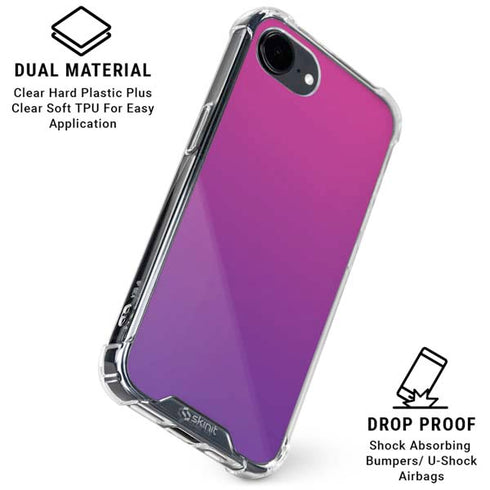 Purple Ombre iPhone 16e Clear Case