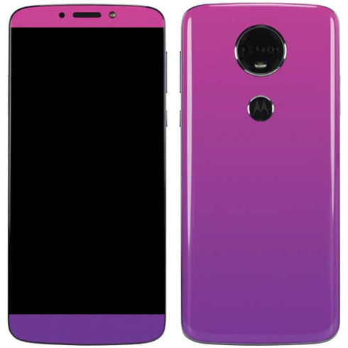 Purple Ombre Moto E5 Plus Skin