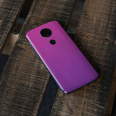 Purple Ombre Moto E5 Plus Skin