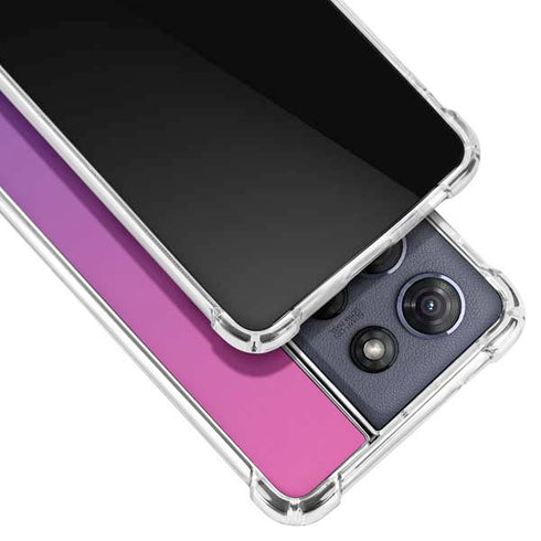 Purple Ombre Moto G 5G (2025) Clear Case