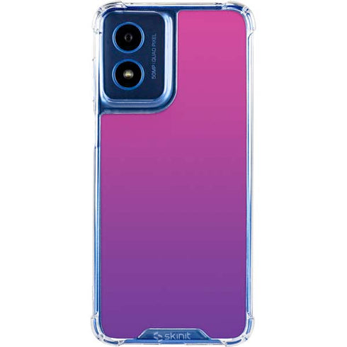 Purple Ombre Moto G 5G (2024) Clear Case