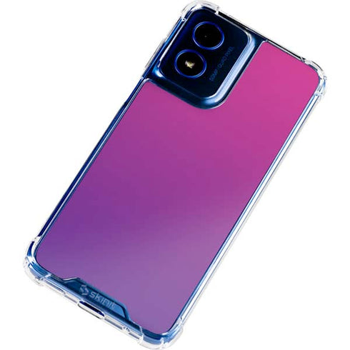 Purple Ombre Moto G 5G (2024) Clear Case