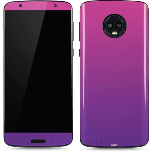 Purple Ombre Moto G6 Skin