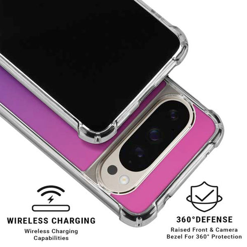 Purple Ombre Pixel 9/9 Pro Clear Case