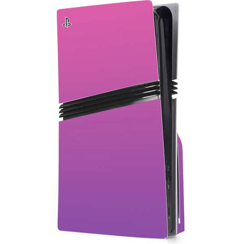 Purple Ombre PS5 Pro Disk Console Skin
