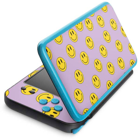 Purple Happy Face Pattern Nintendo Skins