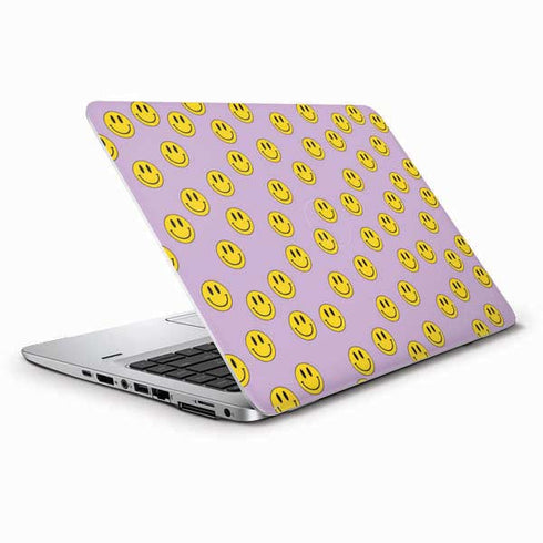Purple Happy Face Pattern HP Elitebook Skin