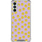 Purple Happy Face Pattern Galaxy A13 5G Clear Case