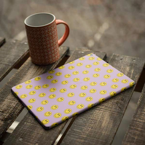 Purple Happy Face Pattern iPad Skins
