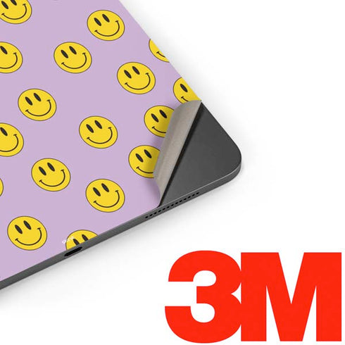 Purple Happy Face Pattern Apple iPad Pro Skin
