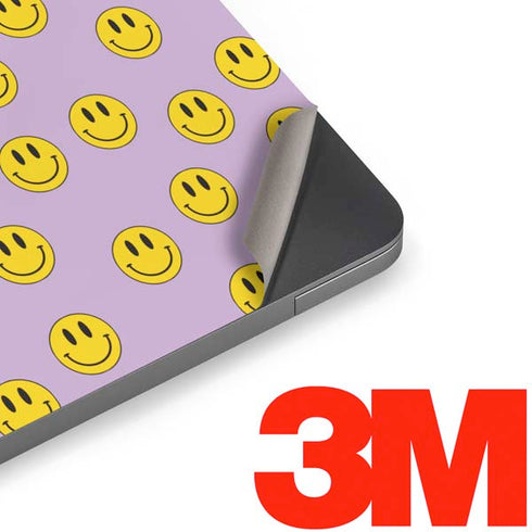Purple Happy Face Pattern Apple MacBook Air Skin