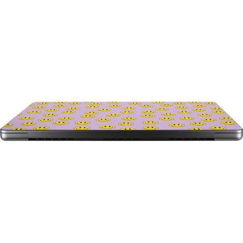 Purple Happy Face Pattern Apple MacBook Pro 14-inch Skin