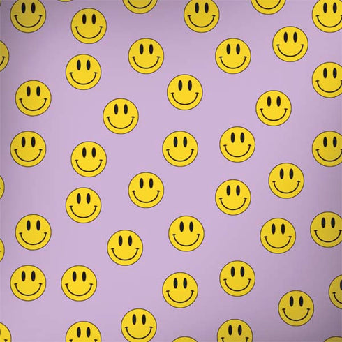 Purple Happy Face Pattern MacBook Skins