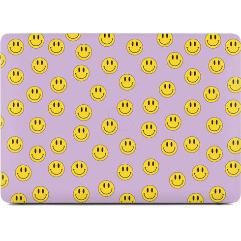 Purple Happy Face Pattern Apple MacBook Pro 16-inch Skin