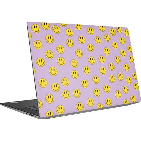 Purple Happy Face Pattern Dell XPS Skin