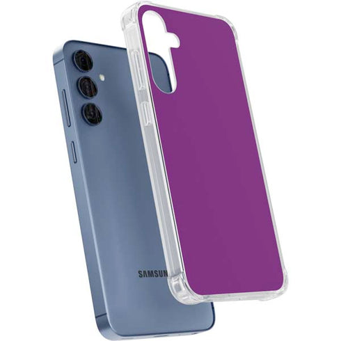 Purple Galaxy A55 5G Clear Case