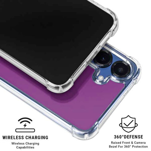 Purple Galaxy S25 Clear Case