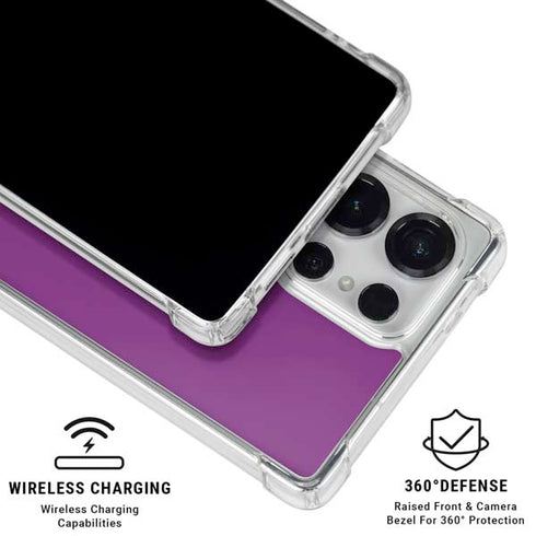 Purple Galaxy S25 Ultra Clear Case