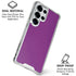 Purple Galaxy S25 Ultra Clear Case